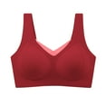 thumbnail image 2 of Amidoa Red Womens Bras Training 18-Hour Ultimate Lift Push-up Solid Bralette Bralettes for Women XXXL, 2 of 9