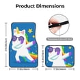 thumbnail image 5 of Yiaed Cool Unicorn Star Golden Print Carpet Floor Mats for Cars, Auto Accessories Front & Rear Car Floor Mats Car Floor Foot Mat Sets of 4 Pieces, 5 of 7