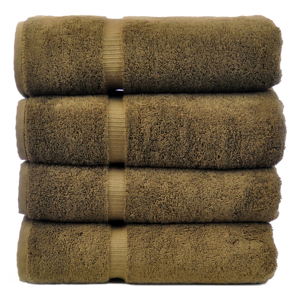 Chakir Linen Dobby Border Turkish Cotton Towel Set (Set of 4) Walmart
