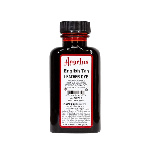 Tinte para piel Angelus English Tan 90 ml a base de alcohol