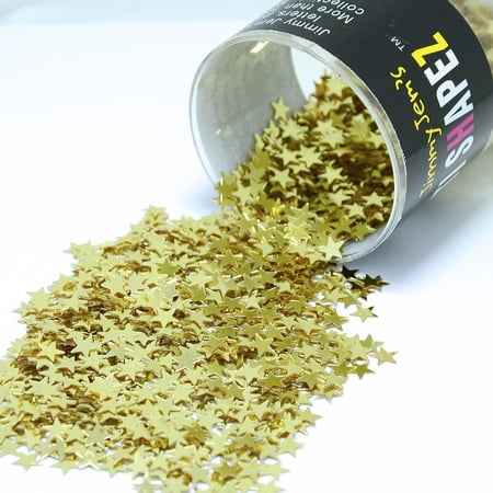 Confetti Star 1/4" Gold - Pouch (1/2 oz) - CCP8522
