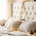 thumbnail image 6 of Christmas Rattan with Glitter Gold Powder Leaves, Champagne White Christmas Tree Decor Holiday Ambiance Ornaments, 71 Inch, 6 of 6