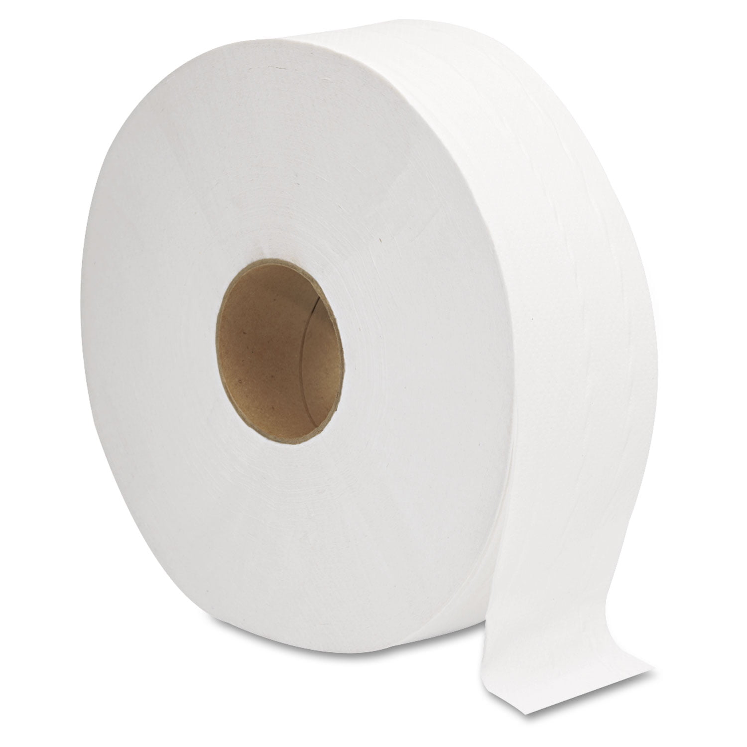 GEN JRT Jumbo Toilet Paper, Septic Safe, 2-Ply, White, 3.3" x 1,375 ft, 12" dia, 6 Rolls/Carton