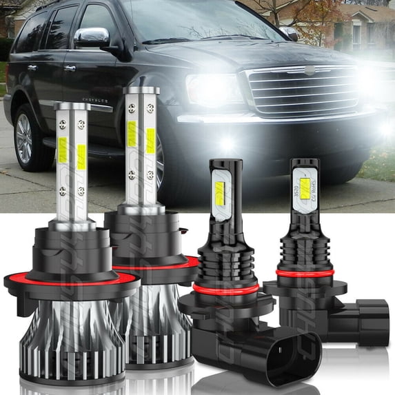LED Headlight Hi/Lo Fog Light Bulbs Combo kit 4X For 2004-2014 Ford F 150 Front