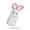 White, variant on Foldable Bunny Shaped Hand Towel, 16x12 Inch Soft Flannel Kitchen and Bath Towel That Transforms into a Cute Rabbit, Unique Embroidered Wedding Favor Gift for Bridal Shower, Housewarming