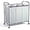 Grey, variant on Rolling Laundry Basket Organizer with Hanging Clothes Rack: 3 Section Laundry Hamper Sorter with Hanging Bar and Heavy-duty Lockable Wheels - Clothes Rack with Laundry baskets
