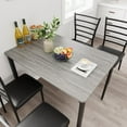 thumbnail image 2 of 5Pcs Kitchen Dining Room Table Chair Set for Small Space, Indoor Modern Dinette Set for 4, Square Dinner Table Set for Dinette, Breakfast (Grey), 2 of 8