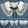 thumbnail image 1 of SPRING PARK Casual Lace Decorative False Shirt Collar Sweater DressCloud Shoulder Detachable Collar Choker Blouse Collar, 1 of 7