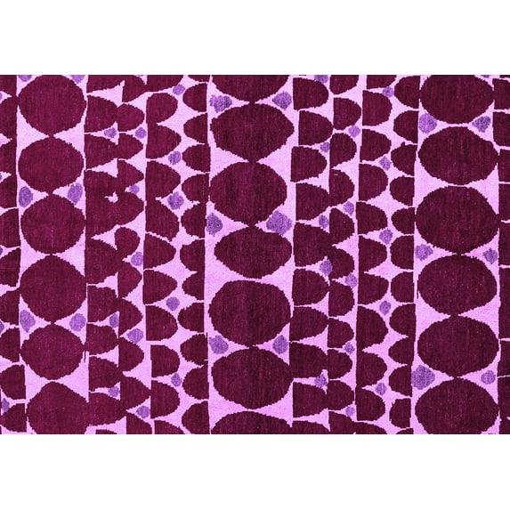 Ahgly Company Indoor Rectangle Oriental Purple Modern Area Rugs, 8' x 12'