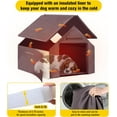 thumbnail image 6 of Aivituvin Insulated Dog House with Insulated Liner for Winter Outdoor Weatherproof Kennel All-Around Iron Frame, 6 of 10