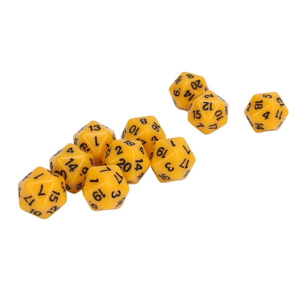 Juego De Dados Poliédricos De Plástico De 10 Uds. De 20 Caras, Dados Poliédricos, Juego De Mesa, Dados Para Juegos De Rol De Mesa
