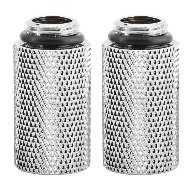 serony 2 Pcs Rallonge de Refroidissement par Eau G1/4 Mâle vers Femelle Adaptateur de Raccord Vis Siège (30mm)