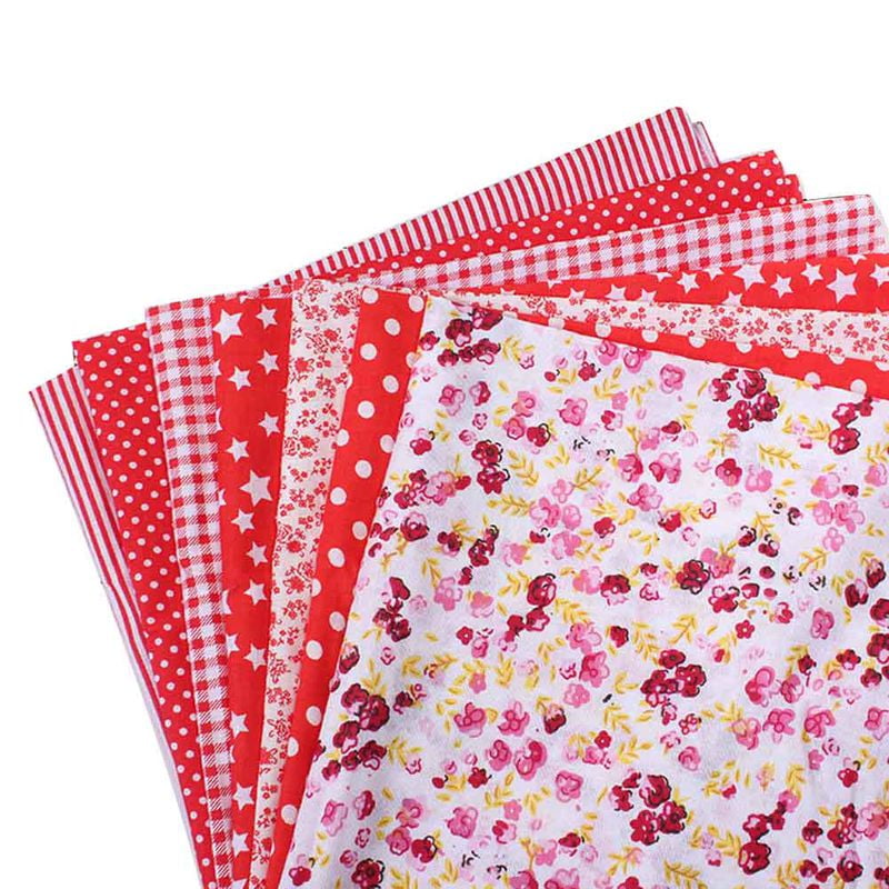 KABOER 7Pcs DIY Fabric Packages Fabric, Colorful Cotton Fabrics Floral ...