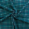 thumbnail image 3 of Fall Blue Plaid Liverpool Bullet Fabric Textured Knit Jersey 1 Yard, 3 of 3