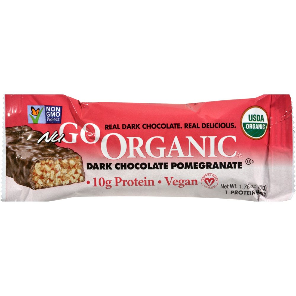 NuGo Nutrition NuGo Organic Bar, Dark Chocolate Pomegranate, 1.59 Oz