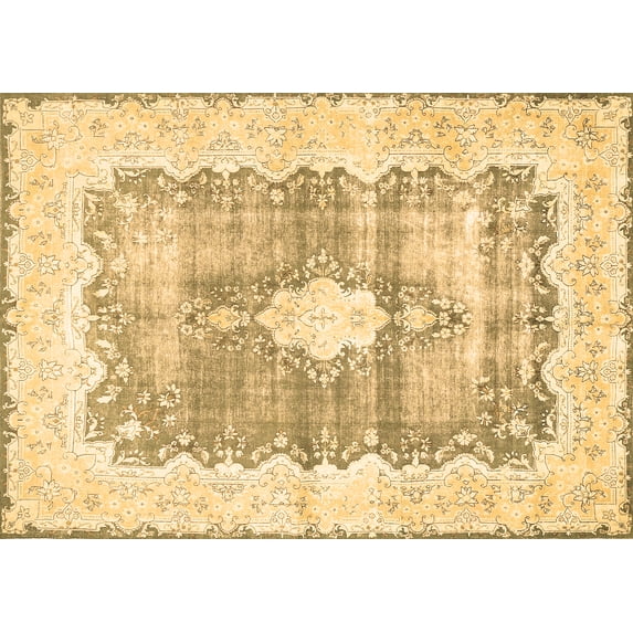 Ahgly Company Indoor Rectangle Persian Brown Traditional Area Rugs, 5' x 7'