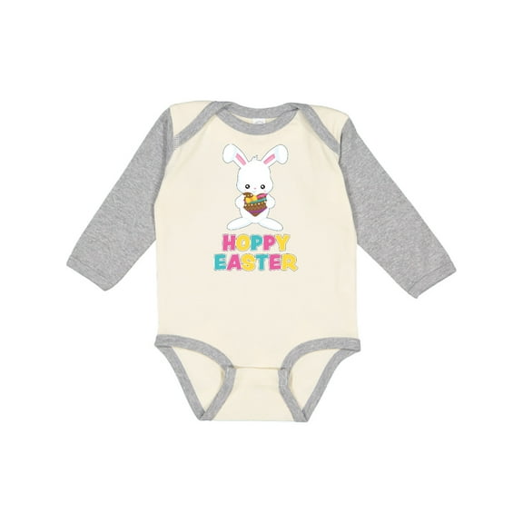 Inktastic Hoppy Easter Boys or Girls Long Sleeve Baby Bodysuit