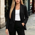 thumbnail image 2 of StSilkitty Long Sleeve Blazer for Womens Solid Color Business Casual Lapel Collar Blazers Office Work Suit Jacket with Pockets, 2 of 6