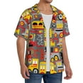 thumbnail image 2 of Kdxio Men'S Hawaiian Shirt For Men Short Sleeve Shirt Cars Summer Casual Holiday Beach Button Down T-Shirts, 2 of 5