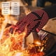 thumbnail image 3 of Guantes para barbacoa, 1 par de guantes para horno, resistentes al calor hasta 800 °C, guantes para horno antideslizantes resistentes al calor, guantes para horno para cocinas de barbacoa y chimeneas JM, 3 of 4