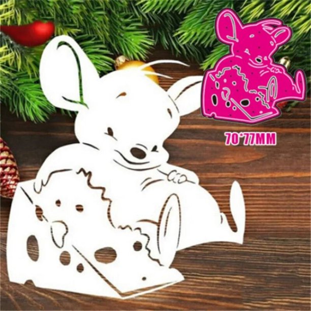 Nuevo ratón bola de Navidad troqueles de corte de Metal plantilla para álbum de recortes troquelado estampado corte en relieve plantilla troqueles artesanales