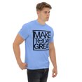 thumbnail image 6 of Unisex classic graphic tee message positivity make today great generated (Carolina Blue, 3XL), 6 of 6