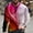 Hot Pink, variant on cllios Long Sleeve Shirts for Men 3D Graphic Tee Big & Tall Casual Crew Neck Tops Slim Fit Novelty Designer T Shirts