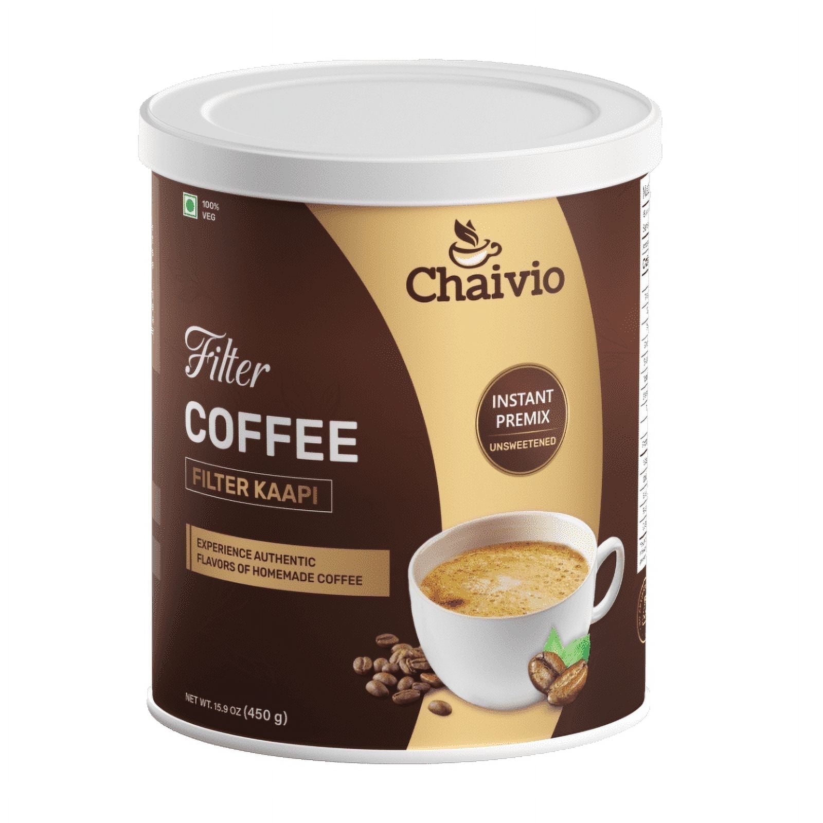 Chaivio Masala Chai Tea Latte, Unsweetened Instant Premix