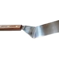 thumbnail image 3 of Sunrise 8" x 3" Stainless Steel Turner Spatula with Wood Handle (Flexible Blade) for Griddle, Hibachi, Teriyaki & BBQ Grill Cooking, 3 of 7