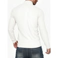 thumbnail image 2 of OALUXE Turtleneck Ribbed Long Sleeve Shirts for Mens Undershirts Knit Thermal Basic Tops, 2 of 7