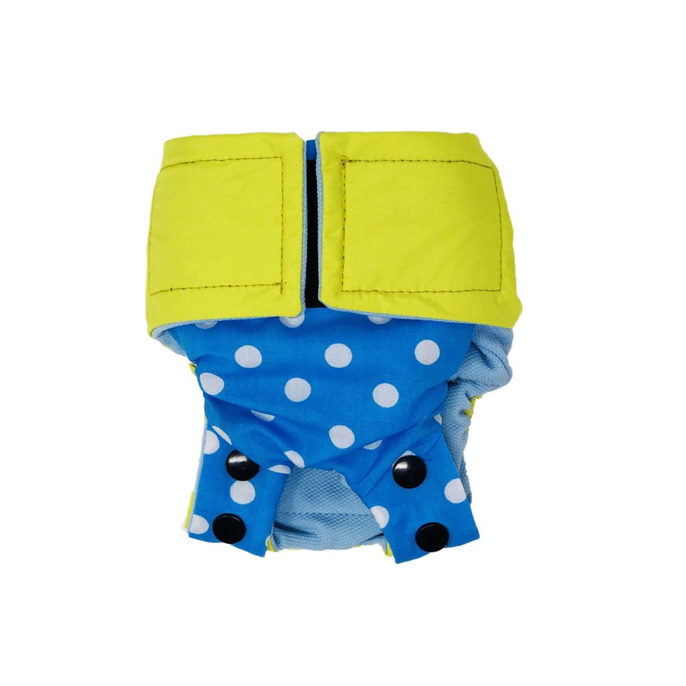 Barkertime Sky Blue Polka Dot Dog Diaper Snappy