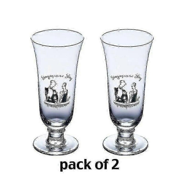 2pcs Singapore Sling Glasses, Cocktail Glasses, Long Drink Glasses, Juice Glass Set Of 2