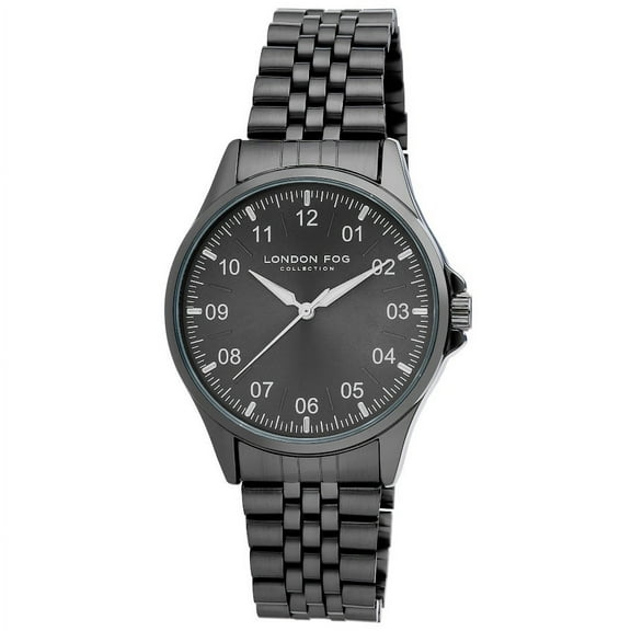 London Fog Dundee 40mm Reader Black Bracelet Watch