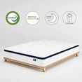 Crystli 10 Inch Queen Size Mattresses Hybrid Mattress with Zero Pressure Foam Innerspring