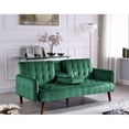 thumbnail image 1 of Sofá cama para dormir de 72 pulgadas - respaldo plegable convertible a cama completa con soporte de taza y mesa desplegable - sofá de ropa de ahorro de espacio para espacios pequeños, 1 of 5