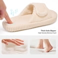 thumbnail image 5 of Ecetana Open Toe House Slippers for Women Memory Foam Bedroom Slippers Cozy Indoor House Shoes, 5 of 7