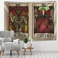 thumbnail image 1 of Tapiz de Tarot de brujería India, adivinación mística, colgante de pared, Tapiz psicodélico, tapices de brujería, decoración de habitación, manta de pared Fivean unisex, 1 of 2