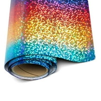 Siser Holograhic Vinyl -Rainbow HTV - 20"x 1 yard (36" total) Iron On Vinyl Heat Transfer Vinyl