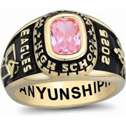 Bhavani Gems CLASS RING Fully Personalized Customized Class Ring Women's High School and College Classic Collection