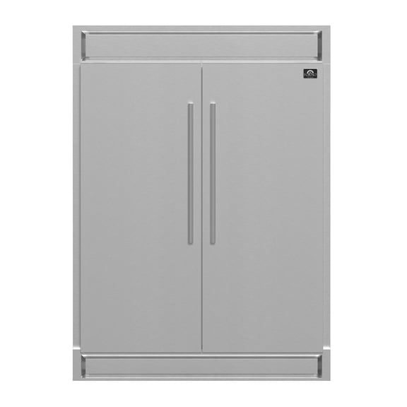 Forno Maderno 2-28-Inch Wide Convertible Refrigerator/Freezer, Decorative Trim, 27.2 cu.ft, 84-Inch High