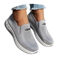 thumbnail image 4 of CAIXAI Orthopedic Dress Shoes for Women Adjustable Upper Women's Sneakers Comfortable Slip on Women Walking Shoes Mesh Knitted Woven Mary Jane Shoes Women Hands-Free Foam Shoes, 4 of 8