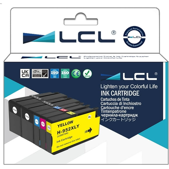 TRAHOO-Compatible for HP 952 XL 952XL 952 F6U15AN F6U19AN L0S61AN L0S64AN L0S67AN High Yield (5-Pack, 2K C M Y) Ink cartridges for HP OfficeJet Pro 8710 8720 8740 7720 7740 8216 8200 8210 8218 8700 8