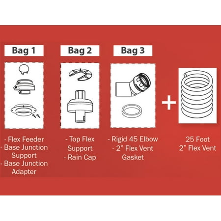 Noritz EZ2FVK-1 25 ft. Flex Vent Kit