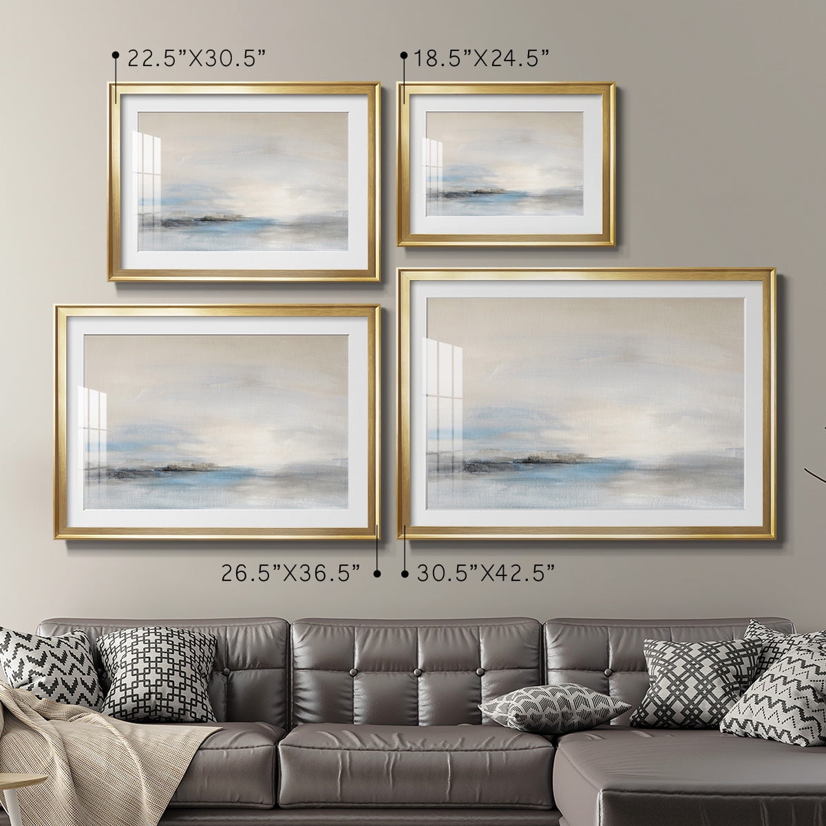 Soft Distance Premium Framed Print - Ready to Hang
