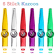thumbnail image 3 of Anpro - Juego de 6 Kazoos de metal, 6 Kazoos de membrana, Kazoos de metal, 6 colores, DESECHABLE, 3 of 7