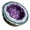 C003- Purple, variant on Teal Resin Decorative Candle Holder, Bedroom Decor Aesthetic, Meditation Decor, Decorations for Bedroom, 4.5X4.5X2.5 Inch Retro Geode Shape Display Ornament for Balcony,