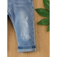 thumbnail image 5 of Baby Boy Ripped Roll Hem Straight Leg Jeans, 5 of 5