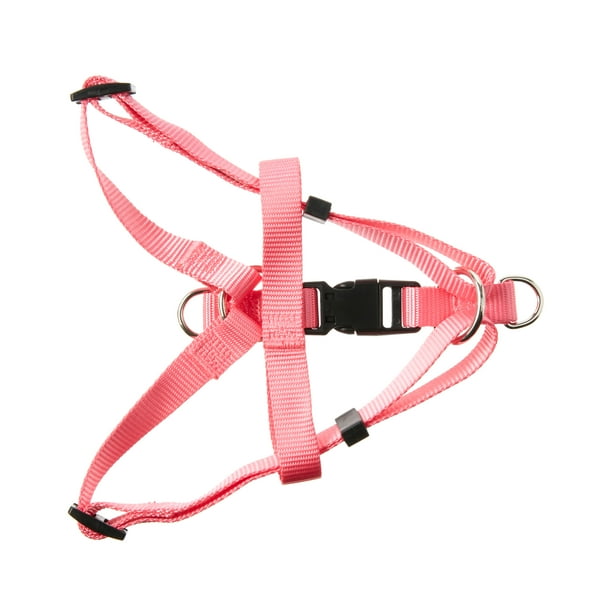 Vibrant Life Polyester Adjustable Step-in Harness for Dogs, Pink