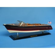Handcrafted Model Ships Runabout 20 Chris Craft Runabout 20 in. Decorative Speed Boat
