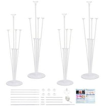 4 Sets Balloon Stand Kit, Fenxyo Balloon Sticks Holder with Base for Table Graduation Birthday